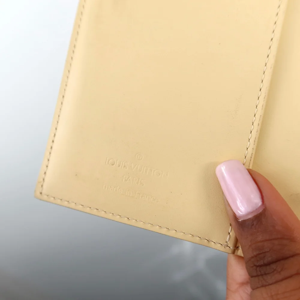 Louis Vuitton Yellow Epi Leather Passport Agenda EXCELLENT